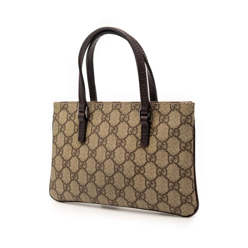 Gucci GG Supreme Handbag Beige Very good condition - Back View