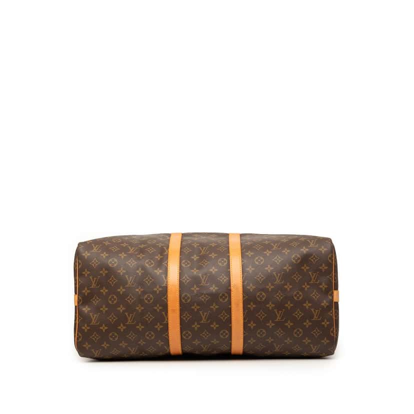 Louis Vuitton Monogram Keepall Bandouliere 55 Brown Good condition - Inside View