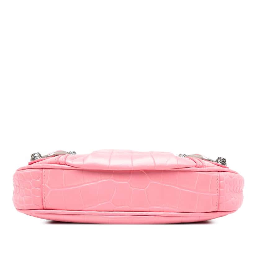 Balenciaga Mini Embossed Leather Motocross Le Cagole Pink Leather Very good condition - Inside View