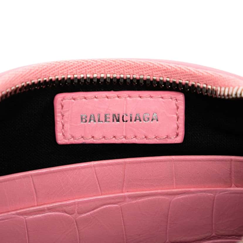 Balenciaga Mini Embossed Leather Motocross Le Cagole Pink Leather Very good condition - Box View