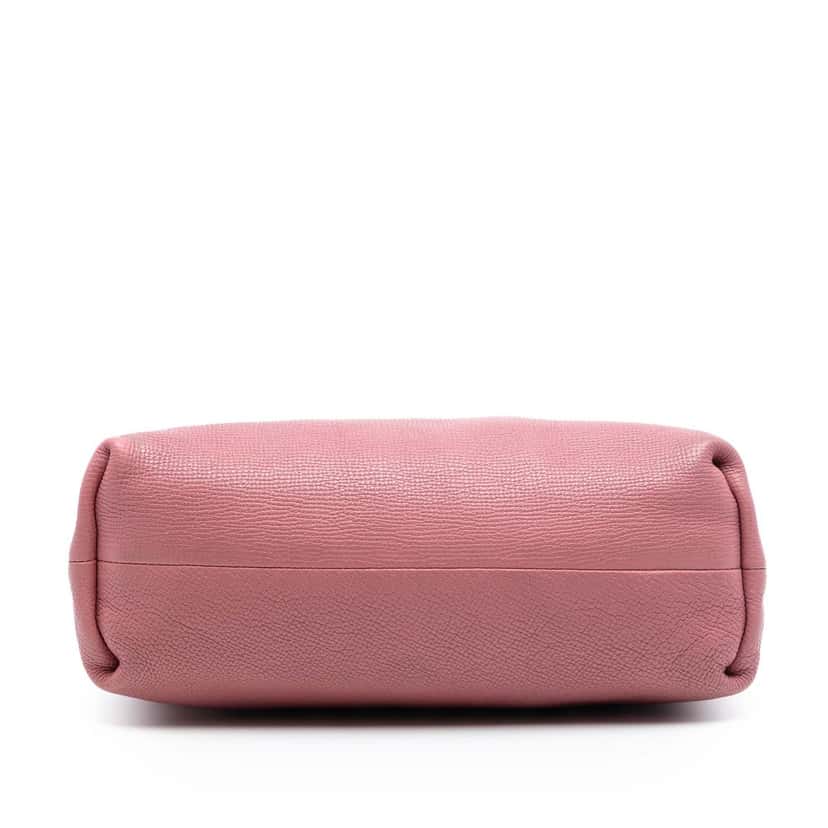 Burberry House Check Canvas and Calfskin Little Crush Crossbody Pink Leather Very good condition - Inside View