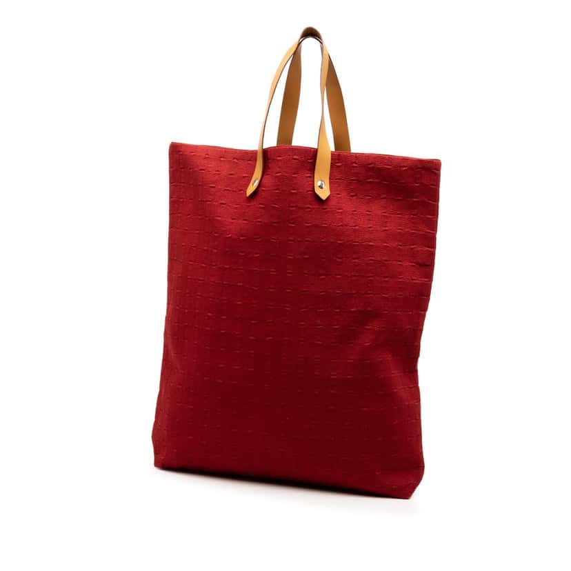 Hermès Canvas Ahmedabad Cabas II GM Red Very good condition - Back View