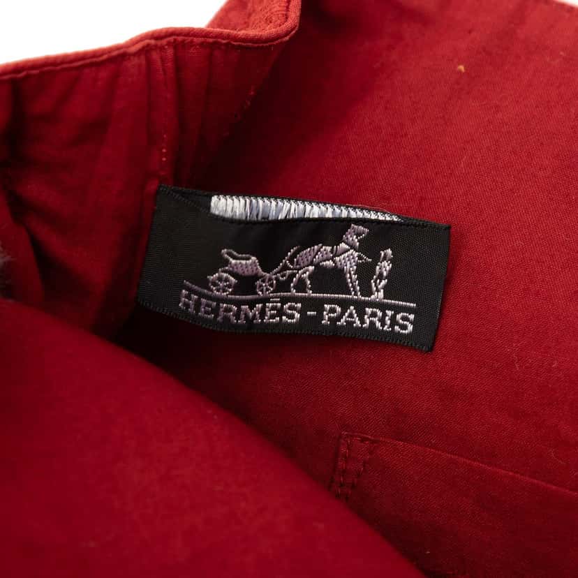 Hermès Canvas Ahmedabad Cabas II GM Red Very good condition - Box View