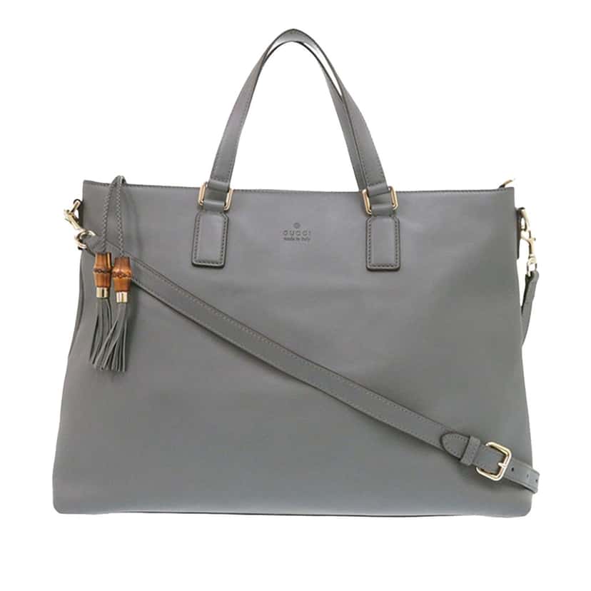 Gucci Leather Bamboo Tassel Satchel Other Leather Very good condition - Front View