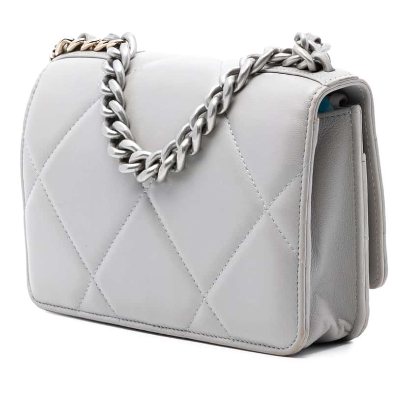 Chanel Quilted Lambskin 19 Wallet on Chain Other Leather Very good condition - Back View