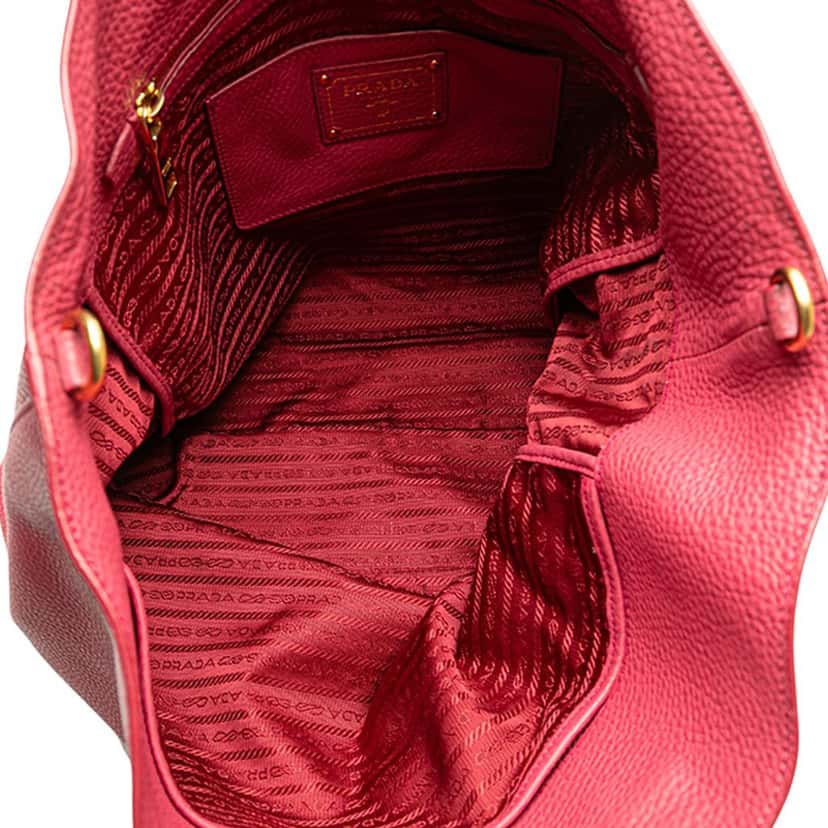 Prada Vitello Daino Open Convertible Tote Pink Leather Very good condition - Model View
