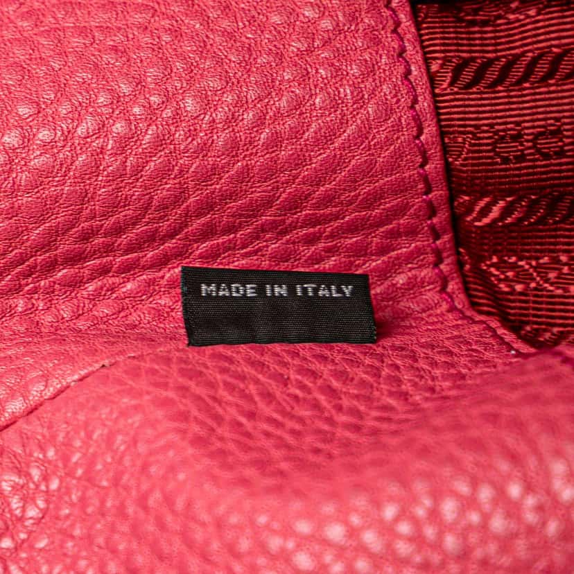 Prada Vitello Daino Open Convertible Tote Pink Leather Very good condition - Box View