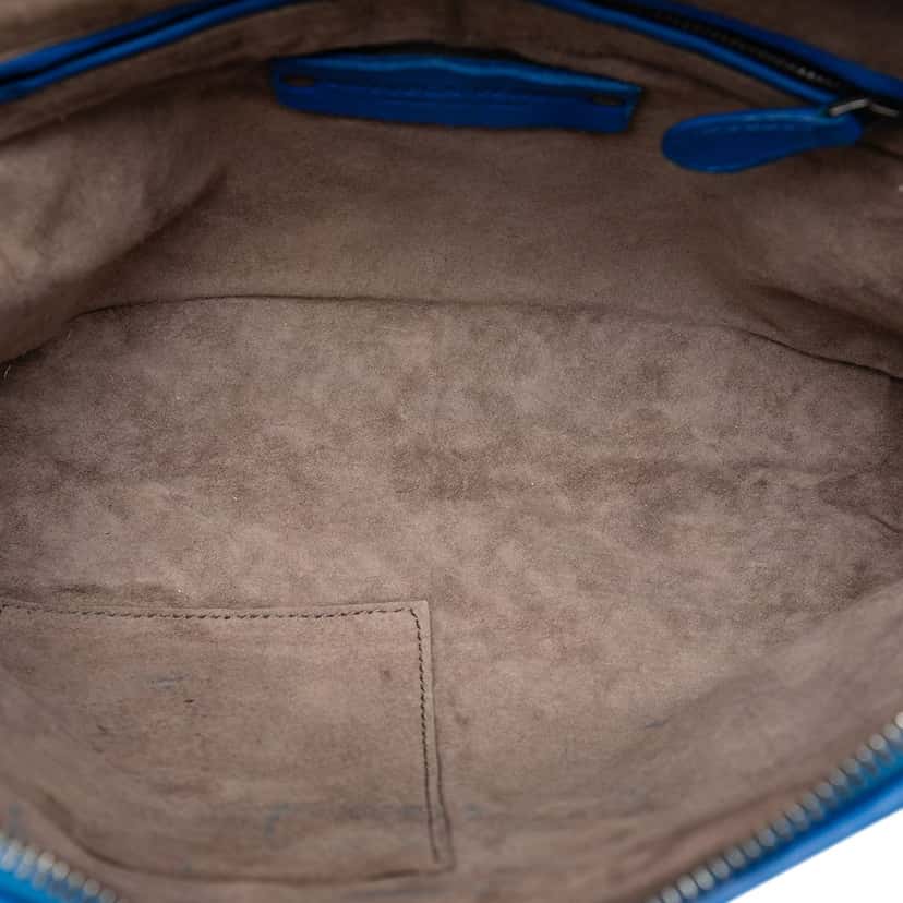 Bottega Veneta Nappa Intrecciato Nodini Crossbody Blue Leather Very good condition - Model View