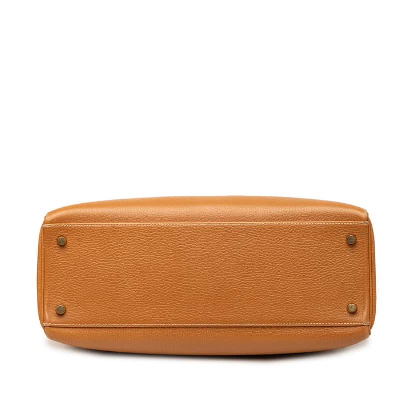 Hermès Clemence Kelly Retourne 35 Brown Leather Very good condition - Inside View