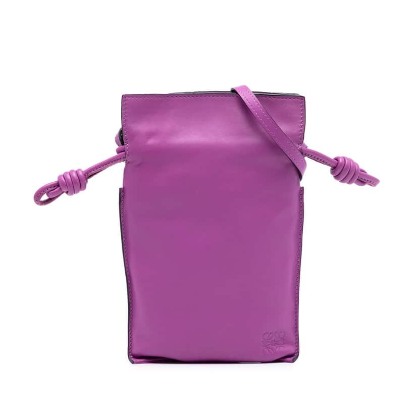 Loewe Nappa Flamenco Pocket Crossbody Purple Leather Very good condition - Front View