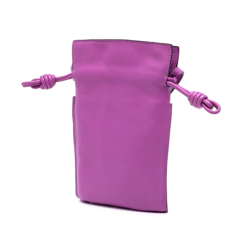 Loewe Nappa Flamenco Pocket Crossbody Purple Leather Very good condition - Back View