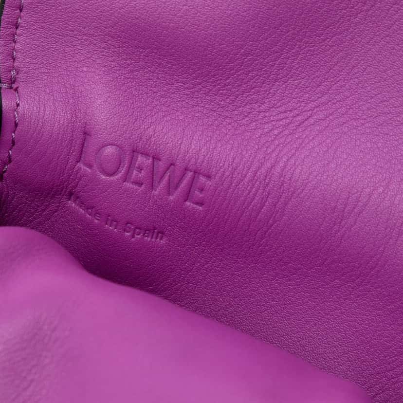 Loewe Nappa Flamenco Pocket Crossbody Purple Leather Very good condition - Box View