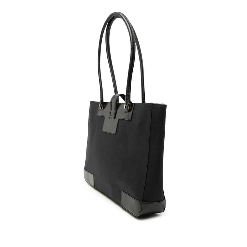 Gucci Canvas Square G Tote Black Very good condition - Back View