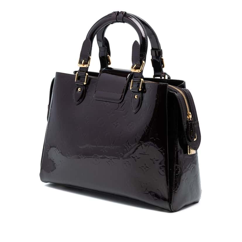 Louis Vuitton Monogram Vernis Melrose Avenue Purple Leather Very good condition - Back View