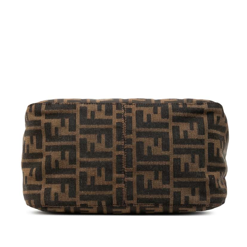Fendi Zucca Canvas Double Flap Shoulder Bag Brown Very good condition - Inside View