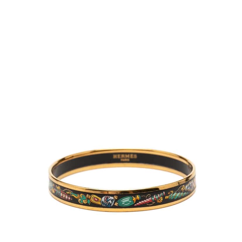 Hermès Narrow Qu Importe le Flacon Enamel Bangle 62