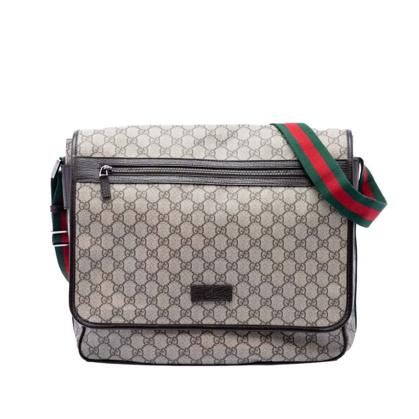 Gucci GG Supreme Web Crossbody Beige Very good condition - Front View