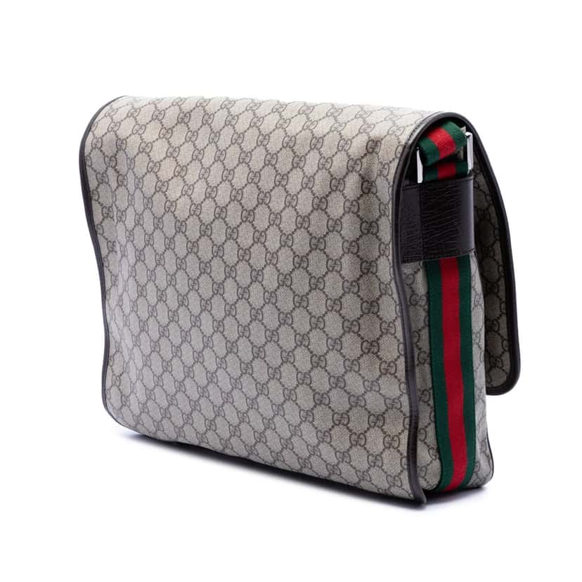 Gucci GG Supreme Web Crossbody Beige Very good condition - Back View