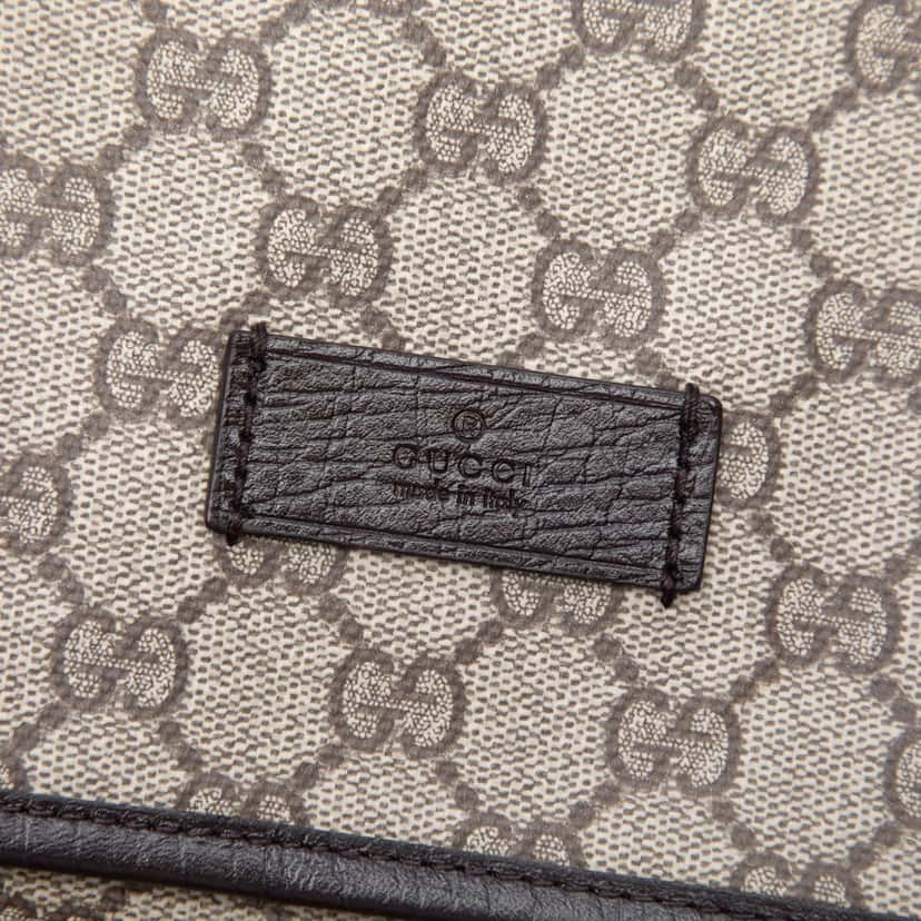 Gucci GG Supreme Web Crossbody Beige Very good condition - Box View