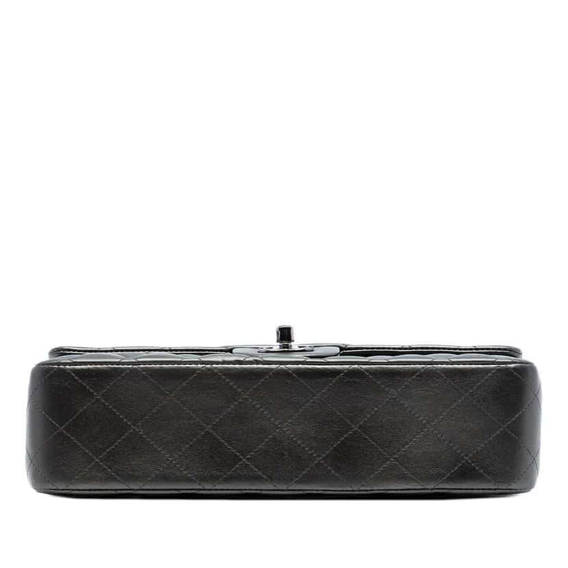 Chanel Medium Classic Lambskin So Black Double Flap Black Leather Very good condition - Inside View