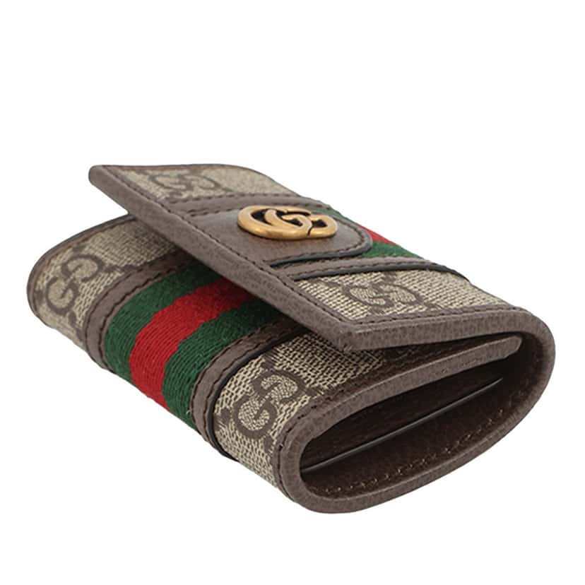 Gucci GG Supreme Web Ophidia Key Case Beige Very good condition - Inside View