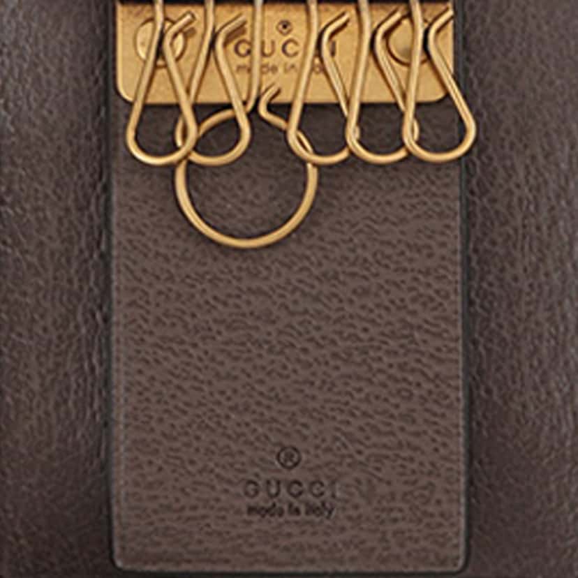 Gucci GG Supreme Web Ophidia Key Case Beige Very good condition - Model View