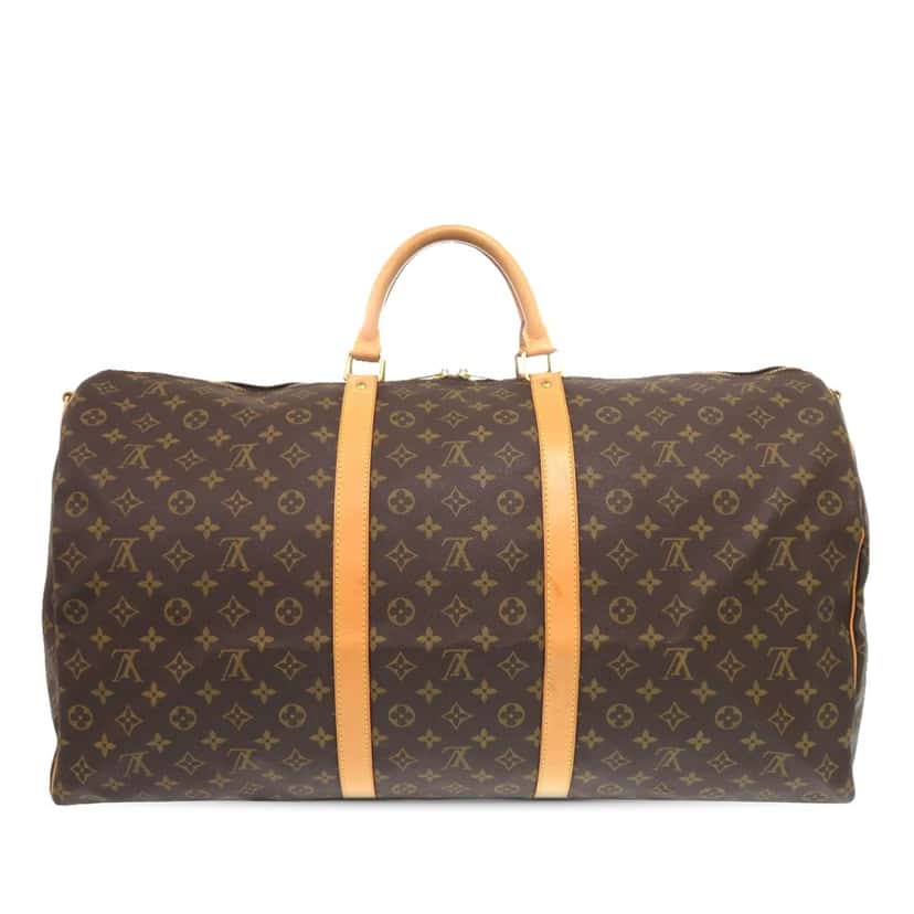 Louis Vuitton Monogram Keepall Bandouliere 60 Brown Very good condition - Back View