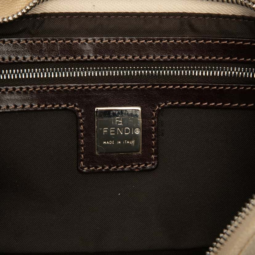 Fendi Zucca Canvas Crossbody Beige Very good condition - Box View