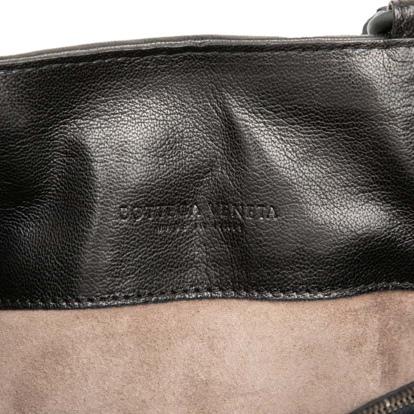 Bottega Veneta Bicolor Nappa Intrecciato Vertical Convertible Satchel Red Leather Very good condition - Box View
