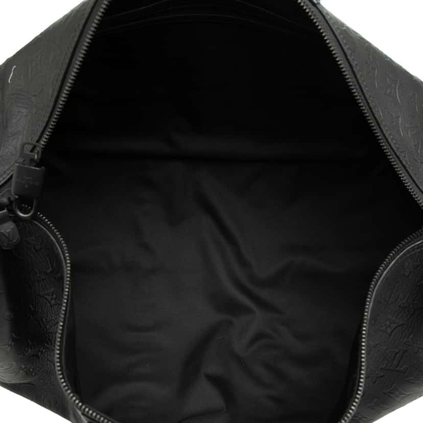 Louis Vuitton Monogram Shadow Keepall Bandouliere 50 Black Leather Very good condition - Model View