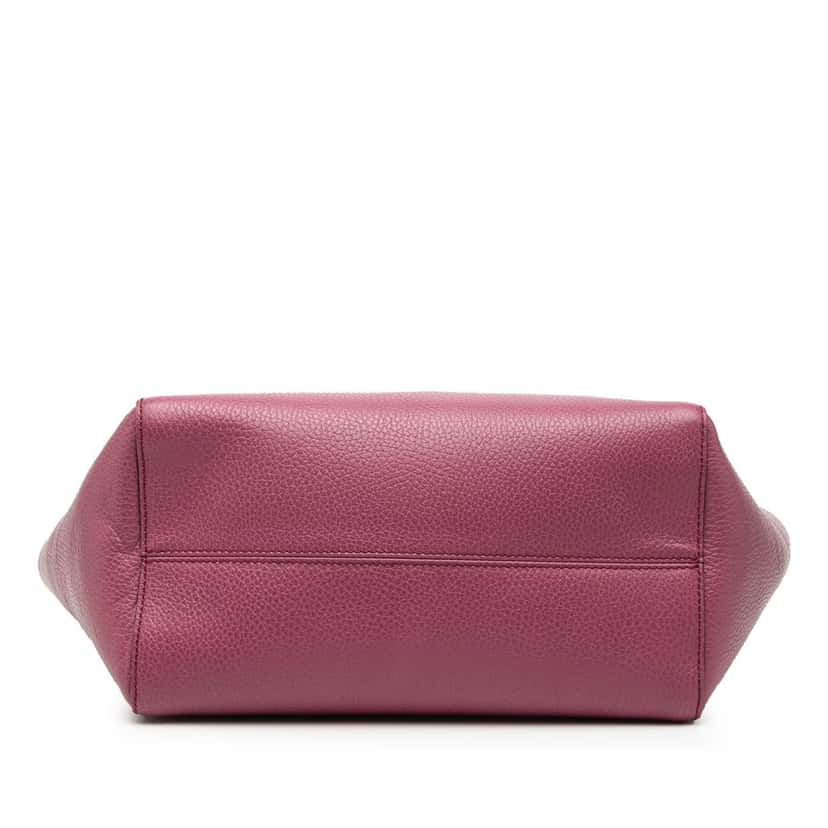 Gucci Medium Dollar Calfskin Swing Tote Purple Leather Very good condition - Inside View