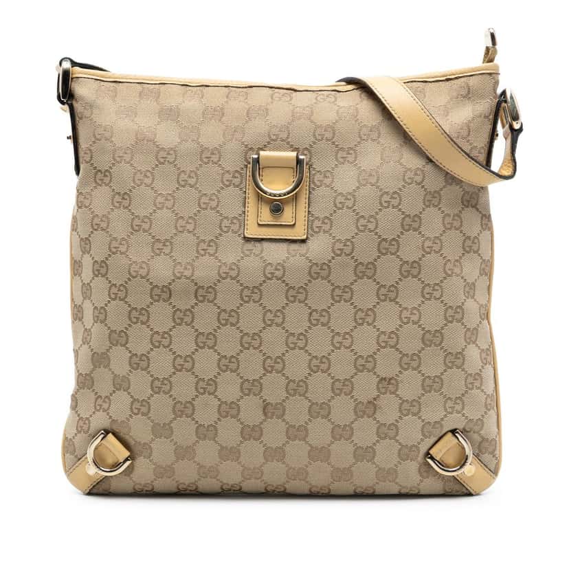 Gucci GG Canvas Abbey D Ring Crossbody Beige Very good condition - Front View
