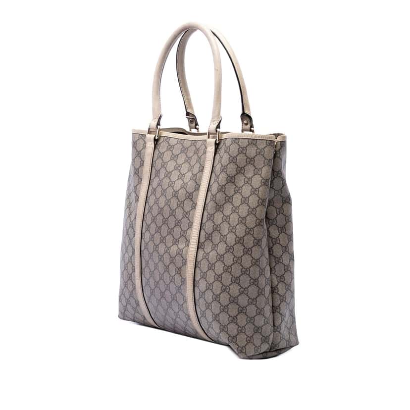 Gucci GG Supreme Joy Vertical Tote Beige Very good condition - Back View