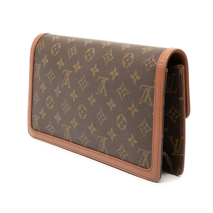 Louis Vuitton Monogram Pochette Dame GM Brown Very good condition - Back View
