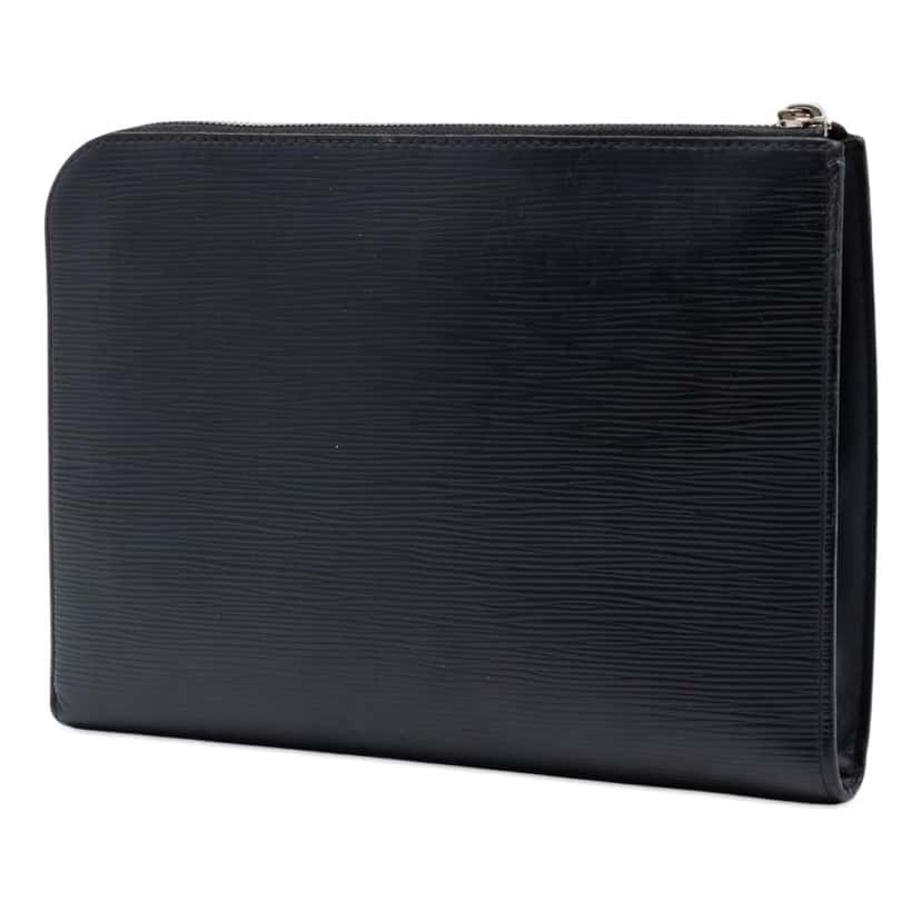 Louis Vuitton Epi Pochette Jour PM Black Leather Very good condition - Back View