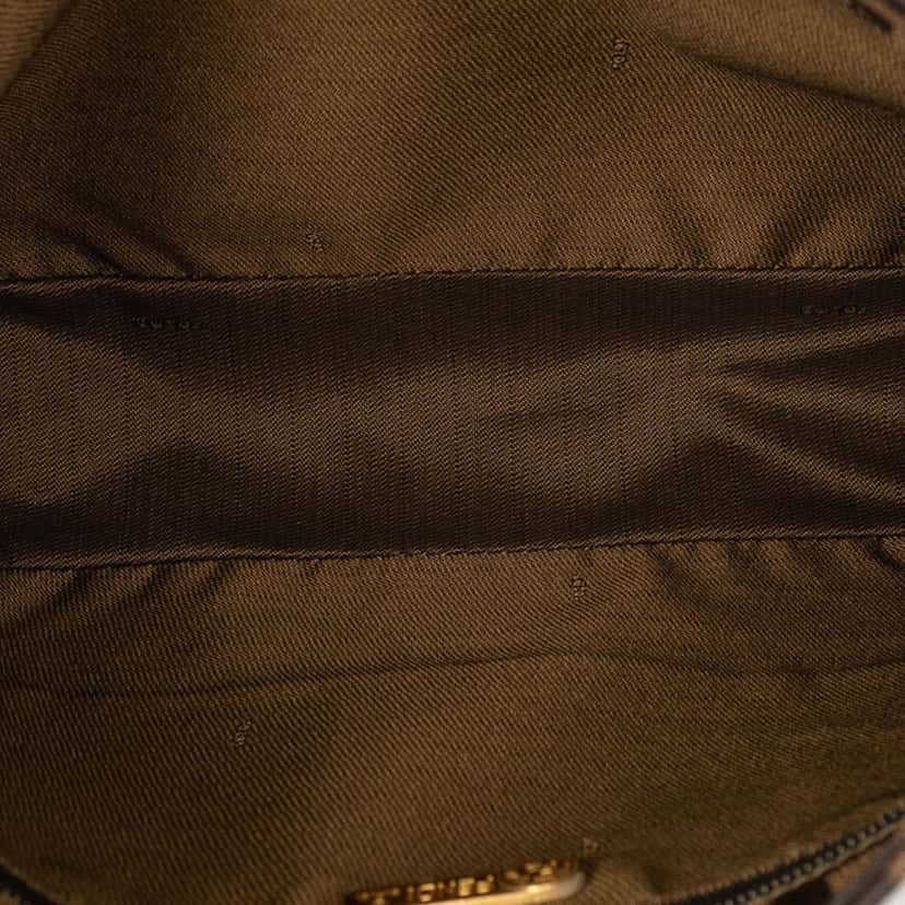 Fendi Zucca Canvas Shoulder Bag Brown Very good condition - Model View