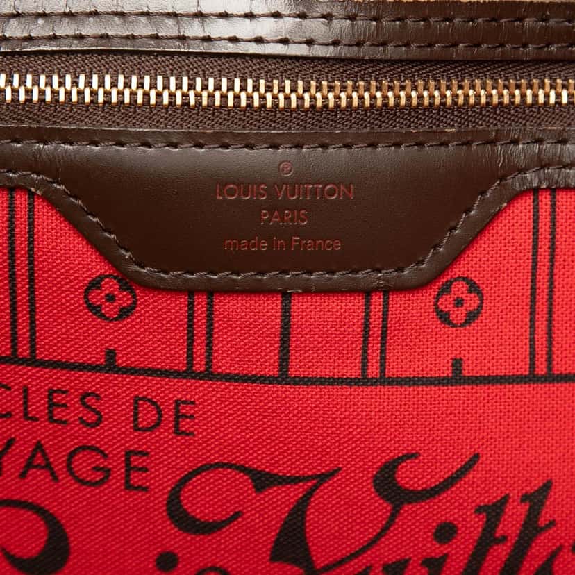 Louis Vuitton Damier Ebene Neverfull MM Brown Very good condition - Box View