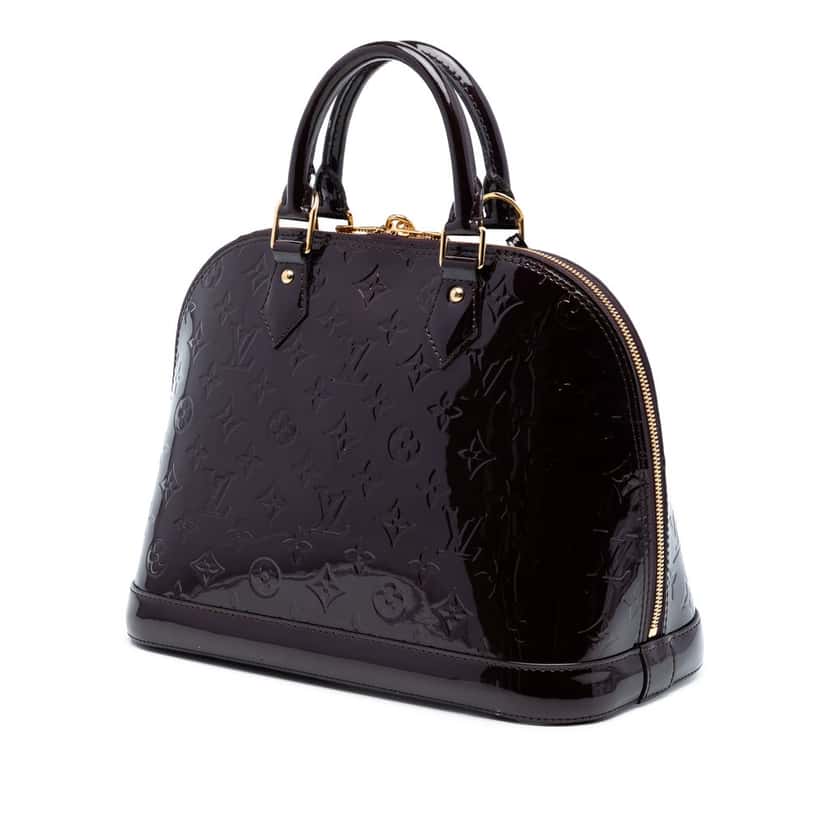 Louis Vuitton Monogram Vernis Alma PM Purple Leather Very good condition - Back View