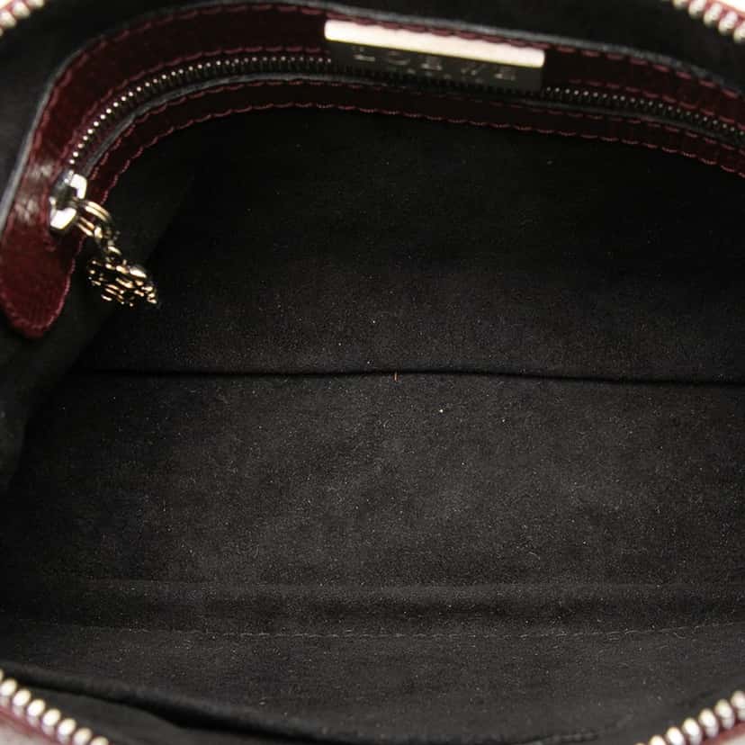 LOEWE Textured Leather Shoulder Bag Red Leather Very good condition - Model View