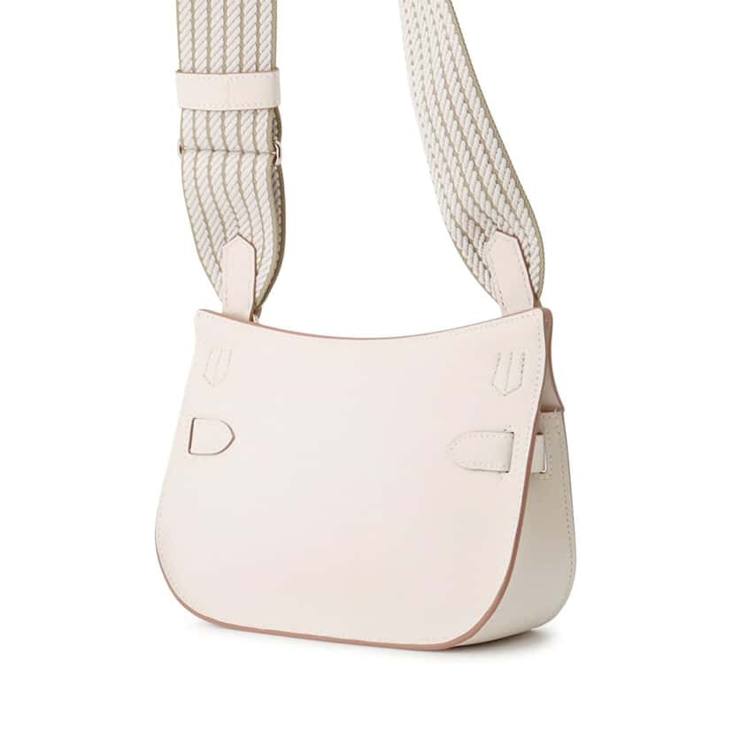 Hermès Mini Swift Jypsiere White Leather Very good condition - Back View