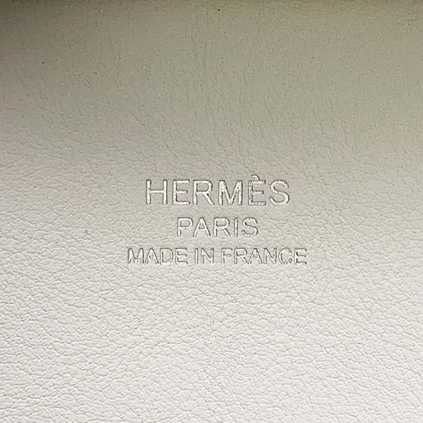 Hermès Mini Swift Jypsiere White Leather Very good condition - Box View
