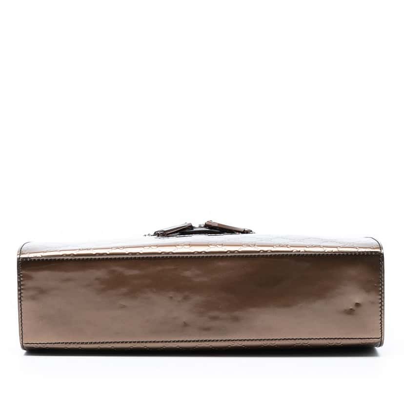 Gucci Large Guccissima Emily Shoulder Bag Brown Leather Very good condition - Inside View