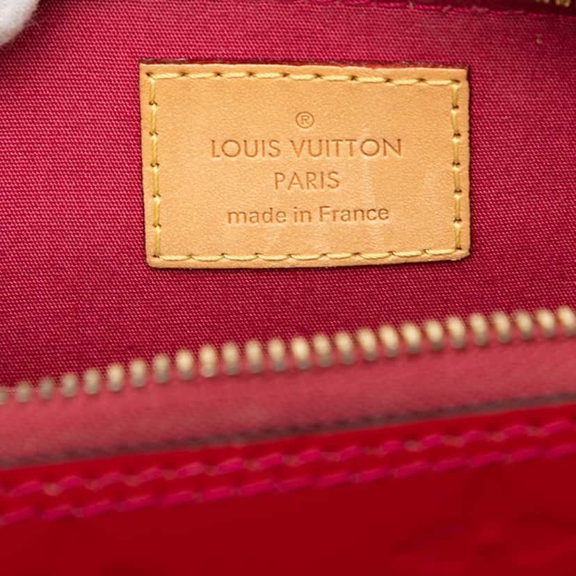 Louis Vuitton Monogram Vernis Alma BB Red Leather Very good condition - Box View