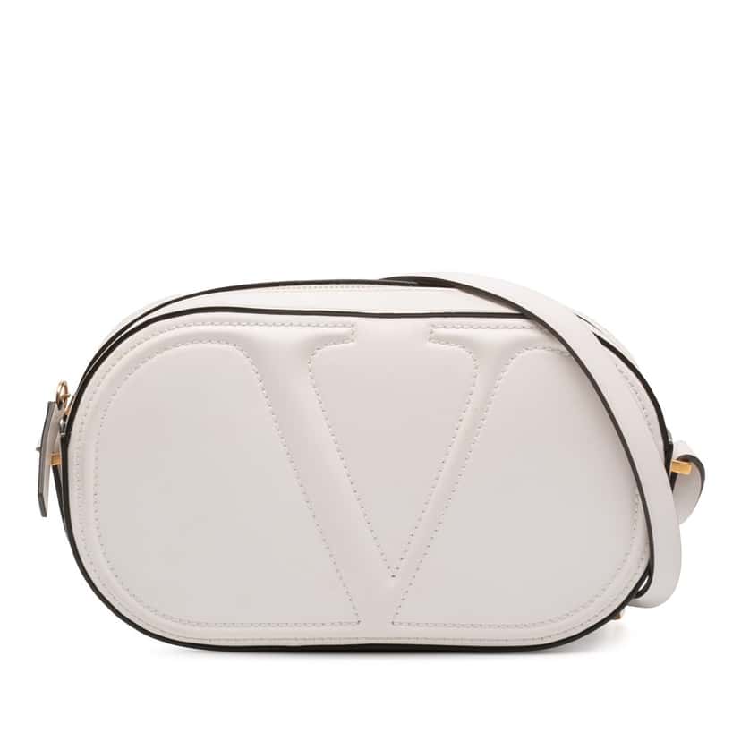Valentino Leather VLogo Walk Crossbody White Leather Very good condition - Front View