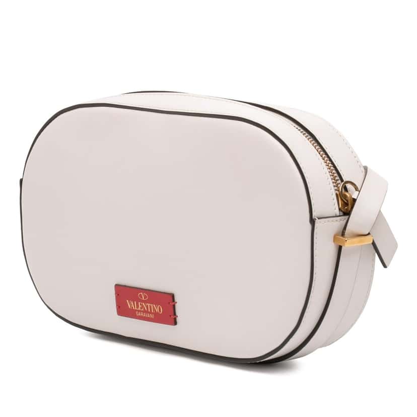 Valentino Leather VLogo Walk Crossbody White Leather Very good condition - Back View