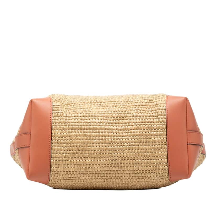 Gucci Raffia Bamboo Childrens Tote Beige Very good condition - Inside View