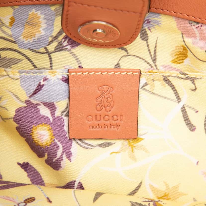 Gucci Raffia Bamboo Childrens Tote Beige Very good condition - Box View