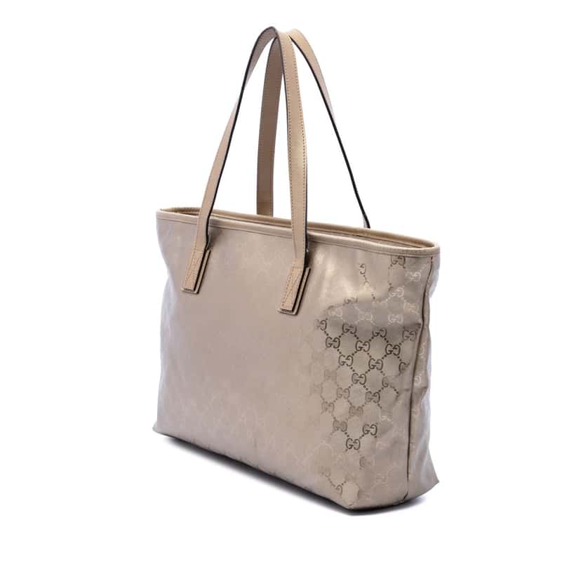 Gucci Medium GG Imprime Tote Gold Very good condition - Back View