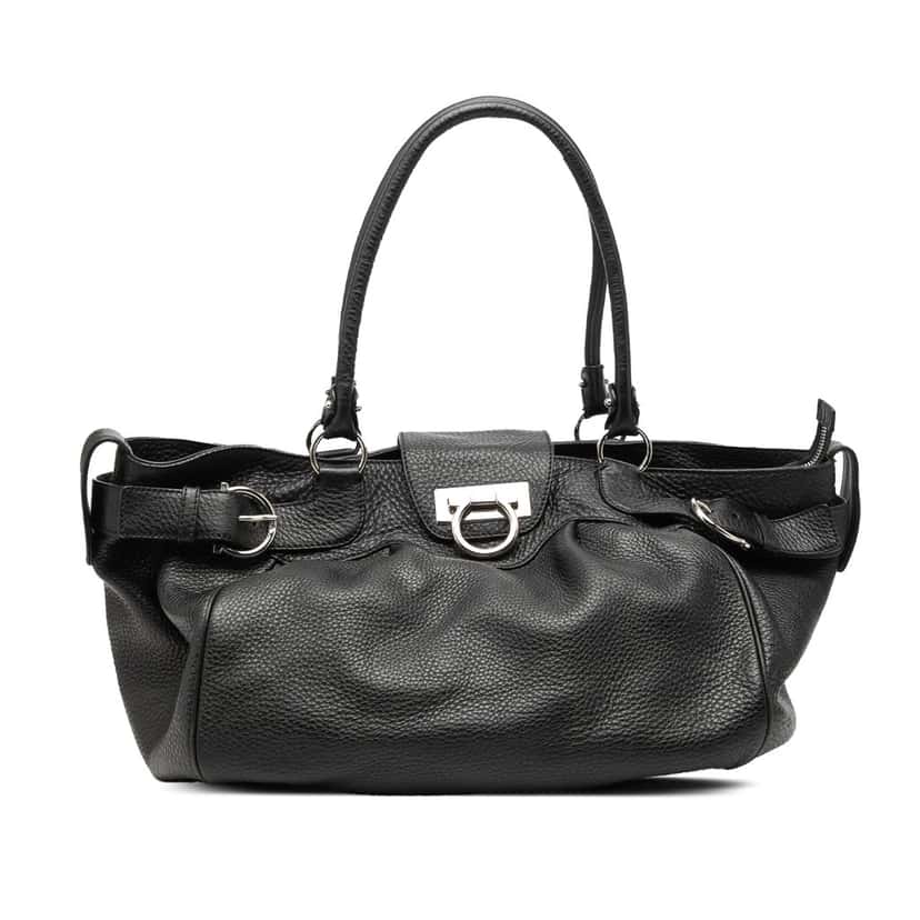 Salvatore Ferragamo Leather Gancini Marisa Handbag