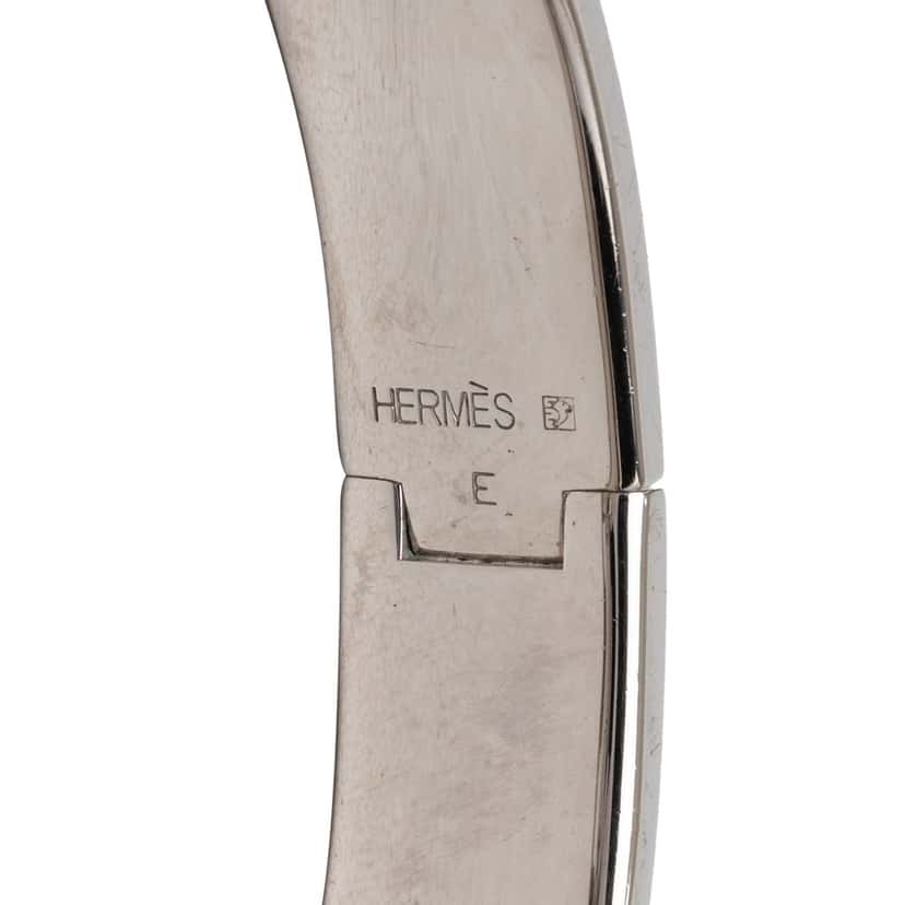 Hermès Narrow Enamel Clic H Bracelet PM Red Very good condition - Model View